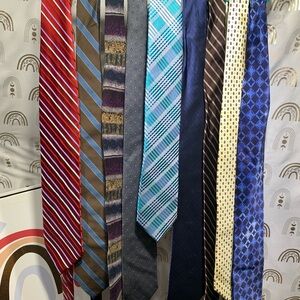 Assorted brands Men's Tie Set - Red, Blue, Brown, Yellow